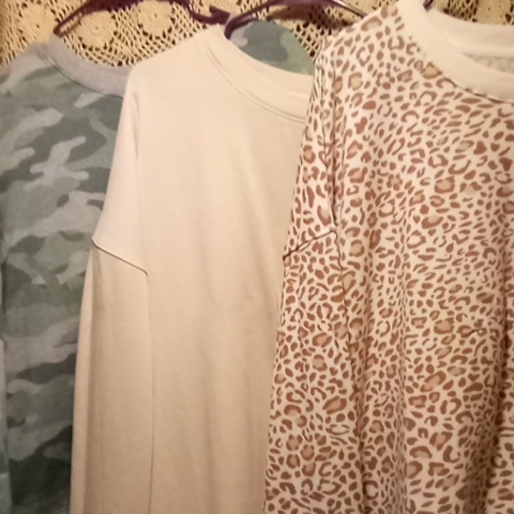 Lot of ,3 new time tru french Terry sweatshirt